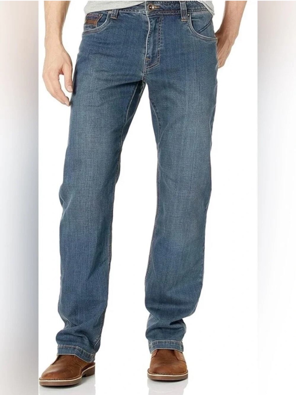 Prana Dark Denim Axiom Jeans - Classic Blue Straight Leg High Quality!